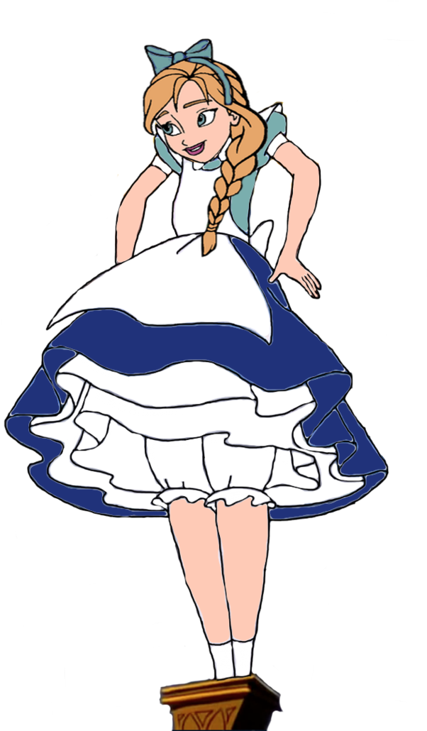 Princess Anna As Alice The Giantess By Darthranner83 - Elsa As Alice (777x1029)