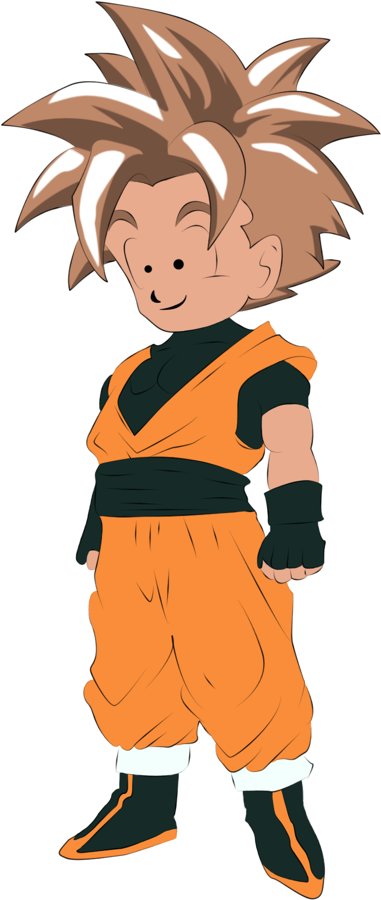 Human Martial Artist By Supakashy - Dragon Ball Online (800x1808)