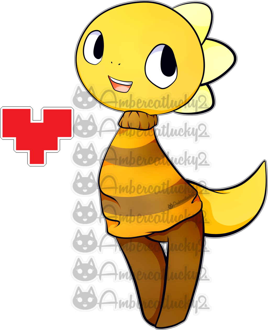 Monster Kid By Ambercatlucky2 On Deviantart - Monster Kid Undertal (1024x1260)