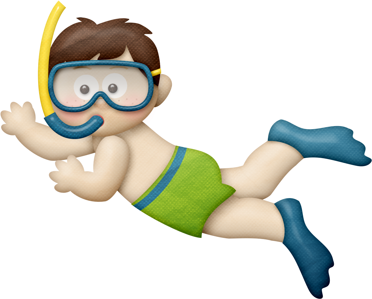 Fundo Do Mar - Underwater Kids Clipart (1239x990)