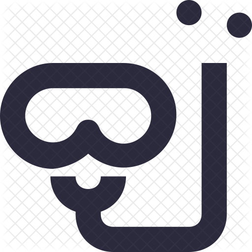 Snorkel Mask Icon - Snorkeling (512x512)