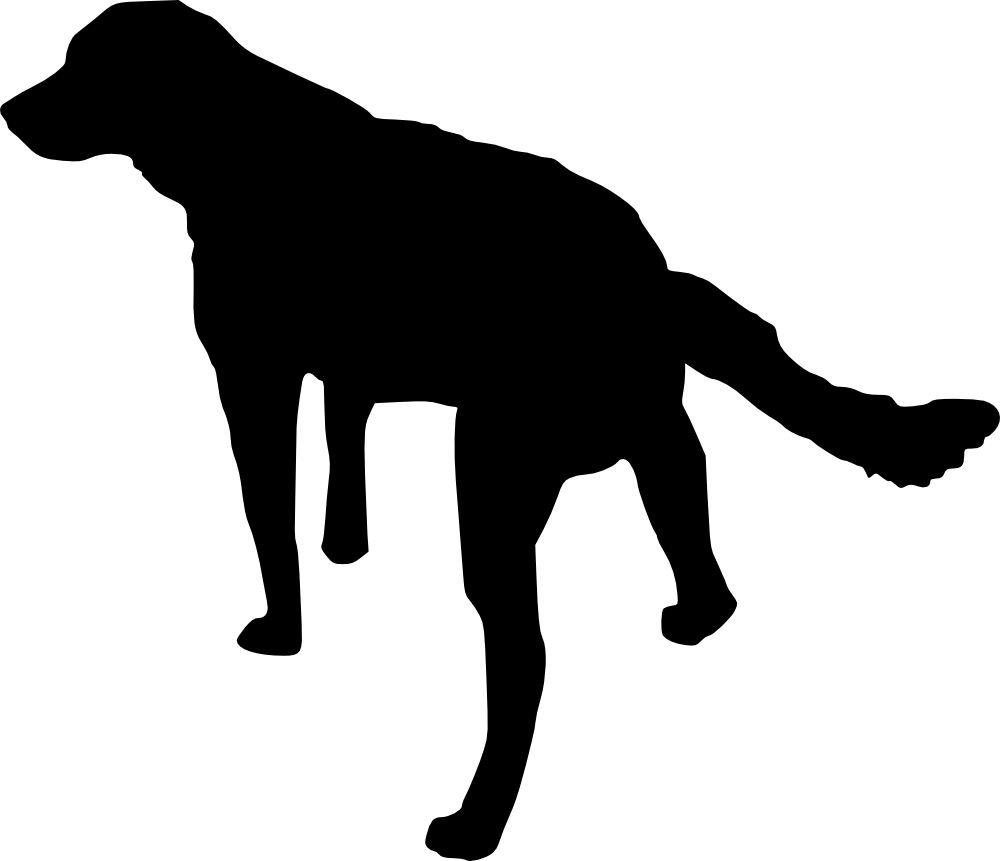 Dog Puppy Clip Art - Hunting Silhouette Transparent Background (1000x861)