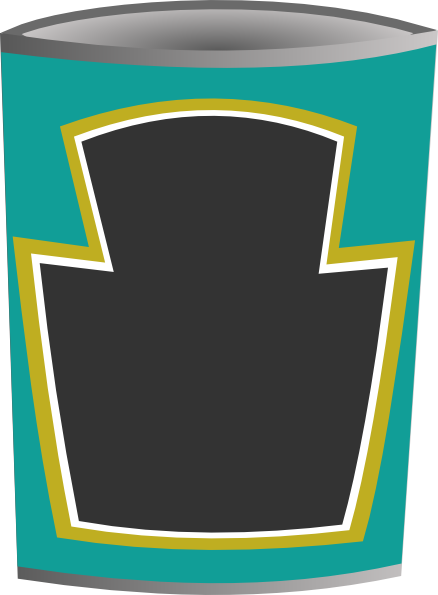 Can Clipart Canned Goods - Clipart Tins (438x595)