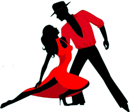 Dance Couples Silhouettes - Dance (423x364)
