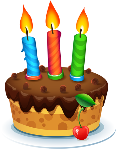 Birthday Pinsart - Happy Birthday Cake Clipart Png (414x500)