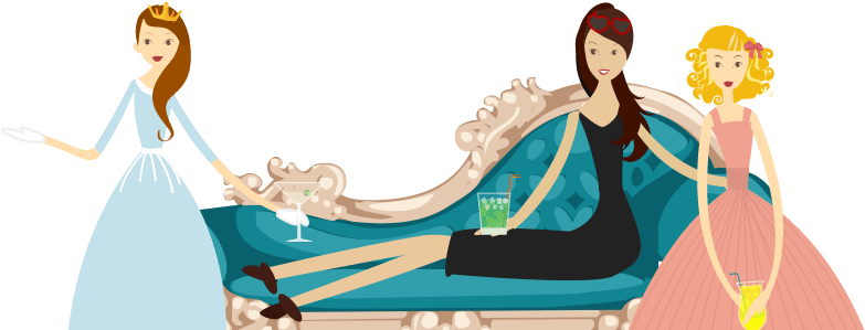 The Glass House Girls Relaxing - The Glass House (1116x329)