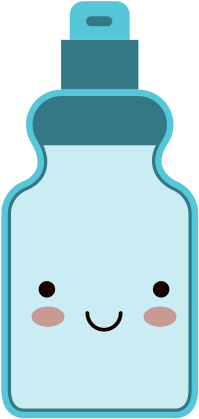 Kawaii Detergent Bottle - Vector Graphics (550x550)