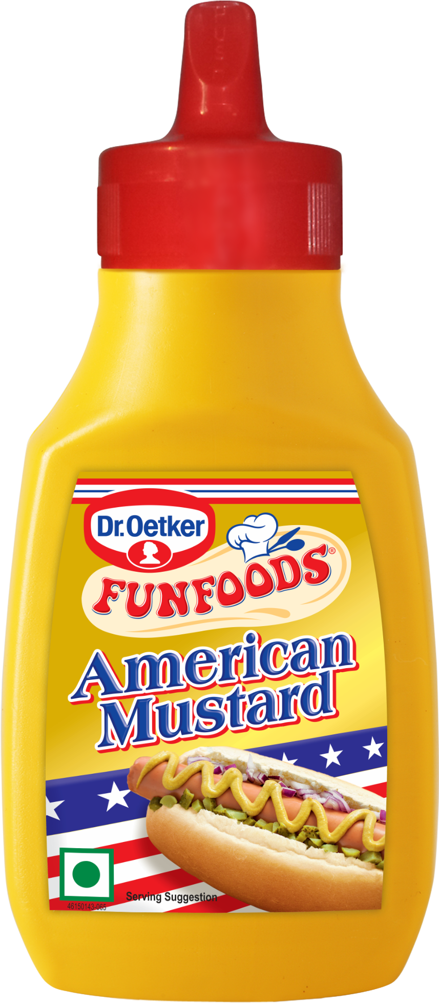Mustard Bottle Png - Fun Foods Mustard Sauce 290gms (878x1972)