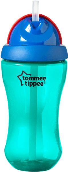Straw Bottle Blue - Tommee Tippee Bidon (800x800)
