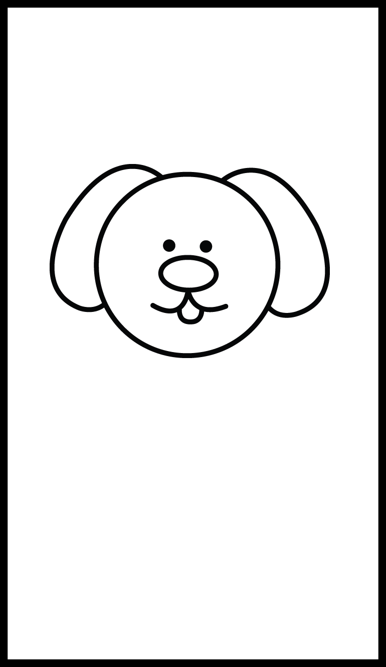 Best How To Draw A Dog Easy Step By Drawing Of Cartoon - Easy To Draw Dog Face (770x1330)