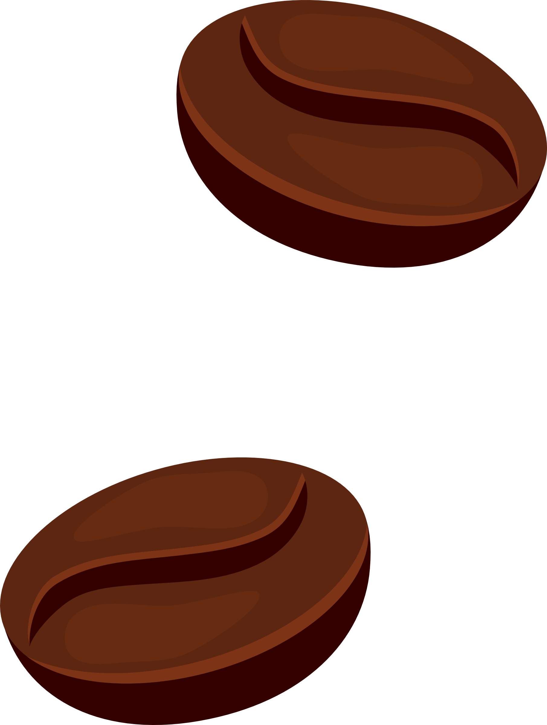 Coffee Beans Clipart - Chocolate (1811x2400)