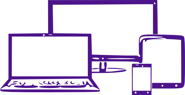 Laptop Tablet Mobile Png (600x310)