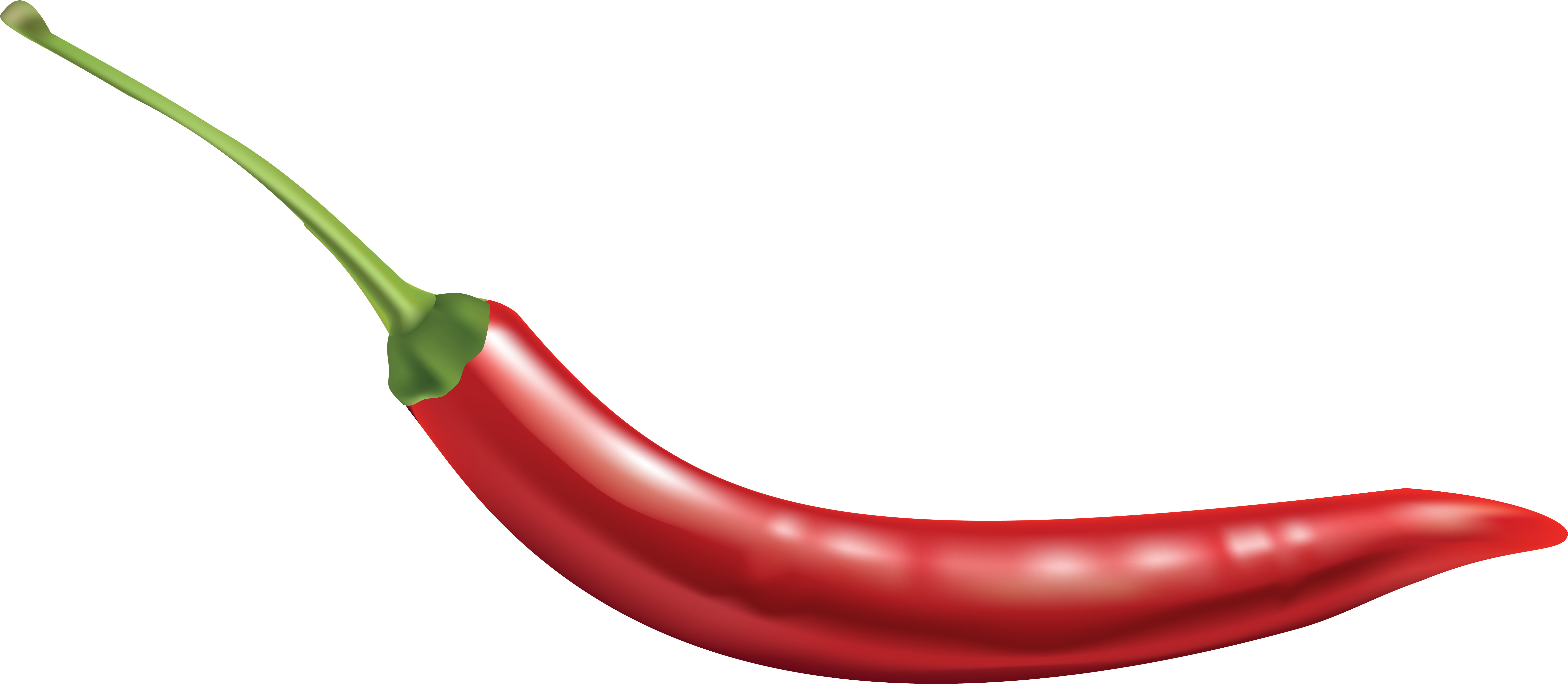 Red Chili Pepper Free Png Clip Art Image - Chili Peppers Transparent Background (8000x3491)