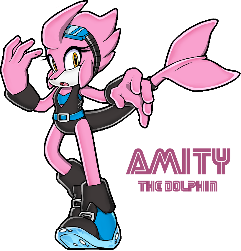 Amity [sonic Channel] By Starcanyon - Sonic Fan Characters Dolphin (817x852)