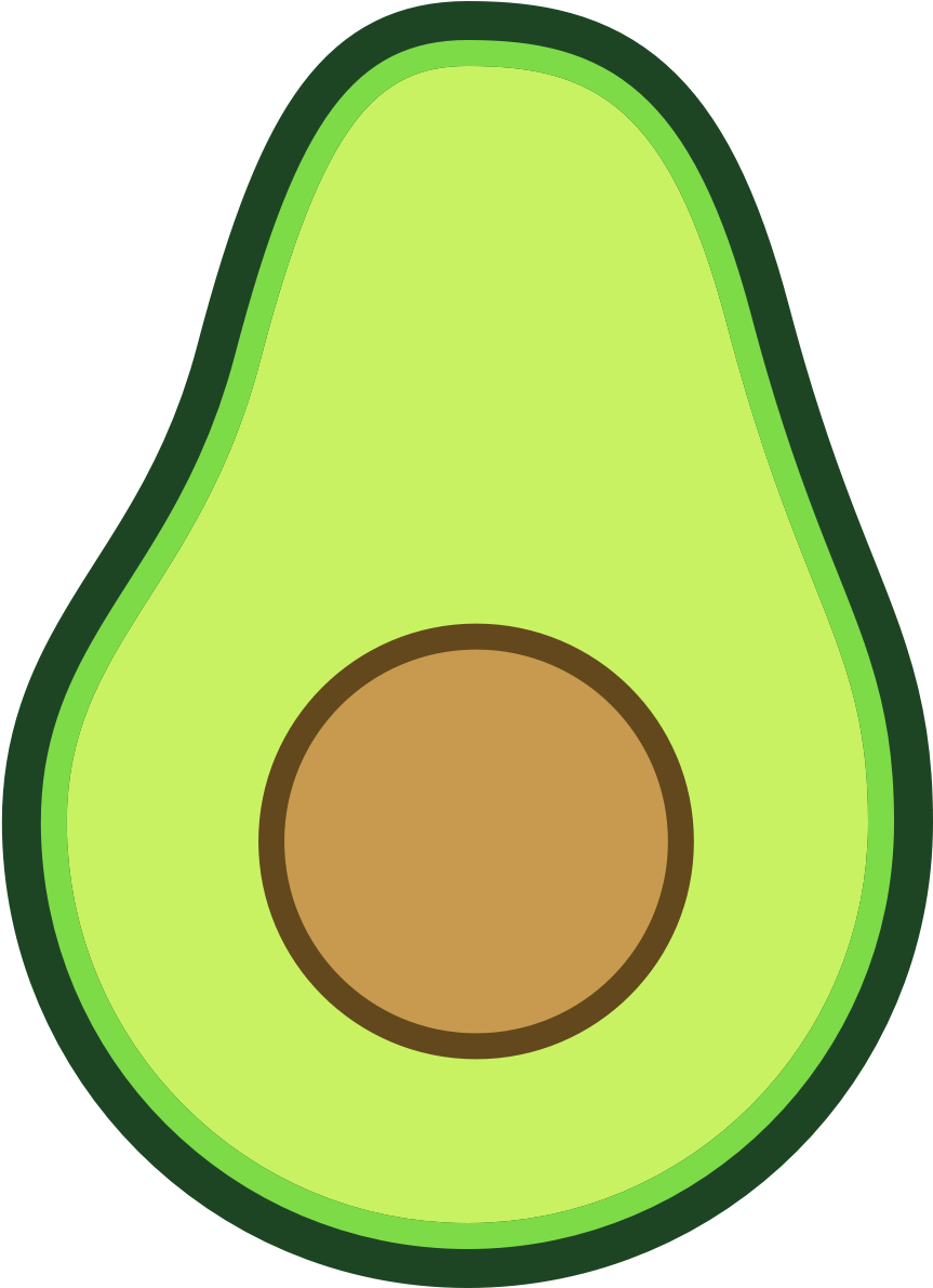 Avocado Clipart Transparent - University Of North Alabama (1143x1311)