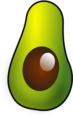 Avocado Clip Art - Avocado Clip Art (332x477)