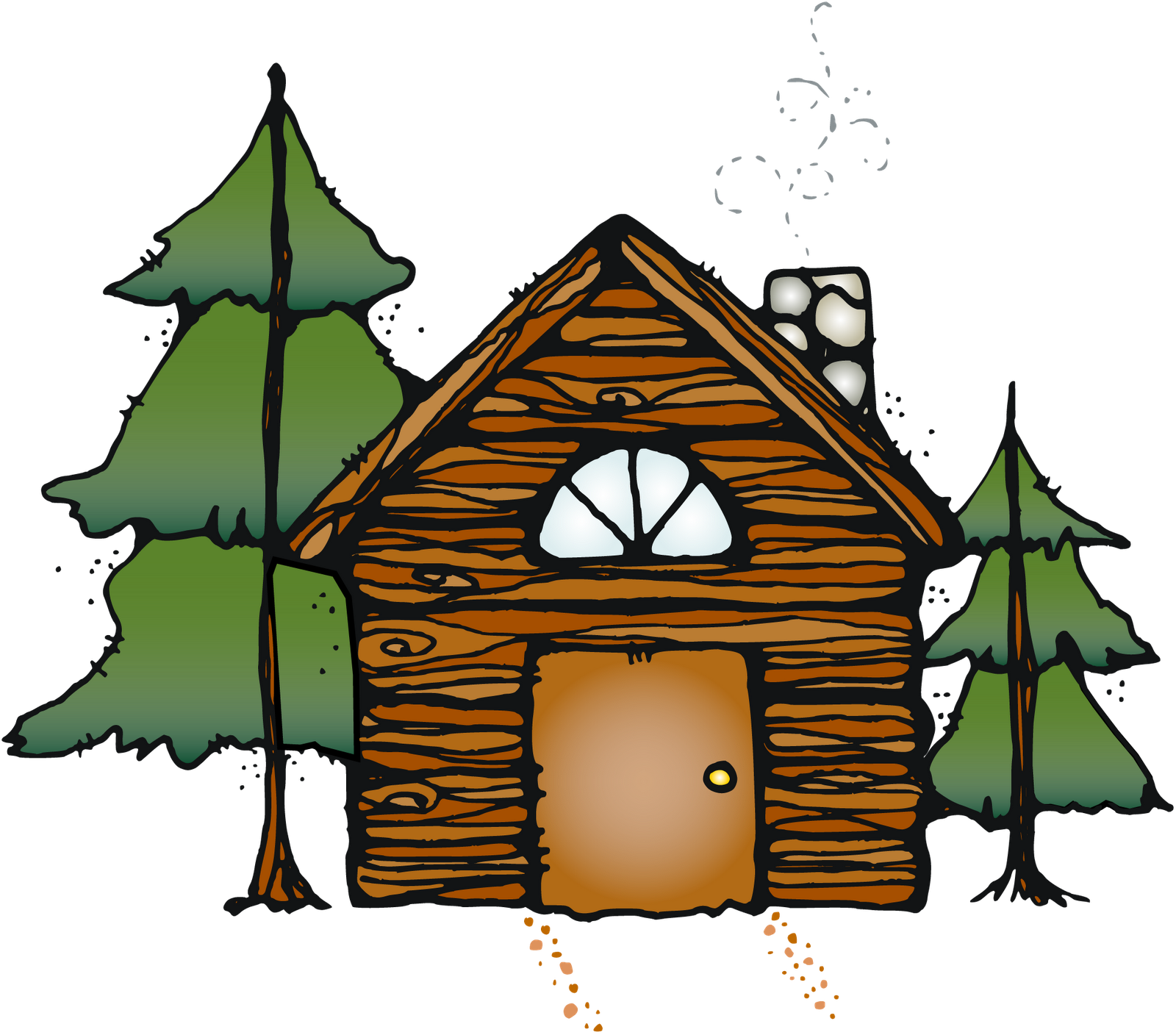 Brown Hamburger In Dutch Oven, Kettle, Or Skillet - Camp Cabin Clip Art (1600x1408)