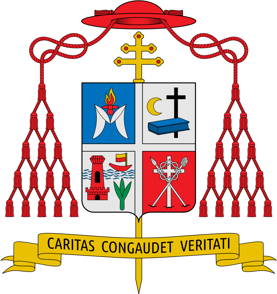 Explore Coat Of Arms, Coats, And More - Orlando Beltran Cardinal Quevedo (1150x1226)