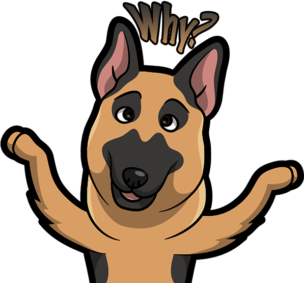 German Shepherd Emoji & Stickers Messages Sticker-11 - Transparent Emojis Dogs Shepherd (618x618)