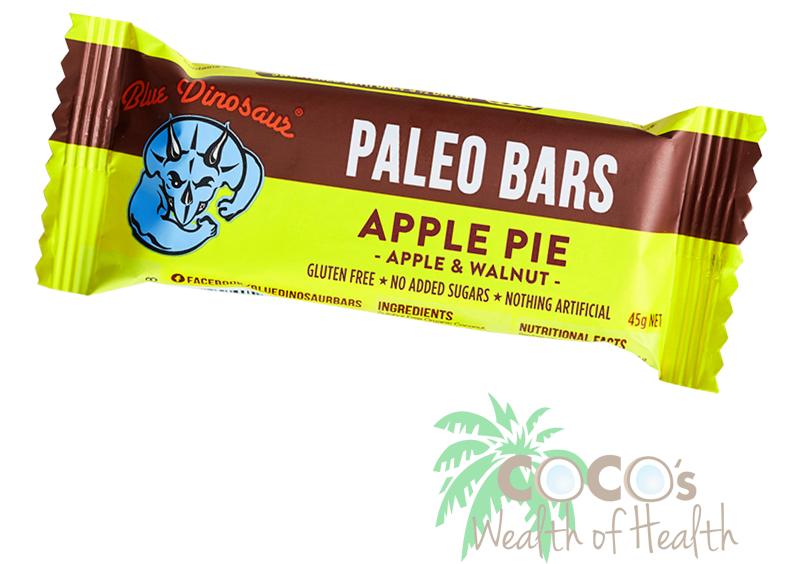 Apple Pie Paleo Bar 45g By Blue Dinosaur - Blue Dinosaur Mac Lemon Paleo Bar 45g (800x800)