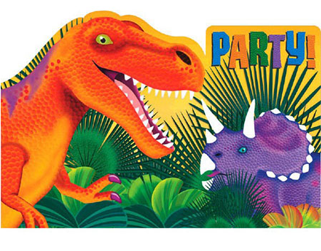 Dinosaur Invitations Invites Envelopes Seals - Birthday Party Dinosaur Party Invitations (8-pack) (900x962)