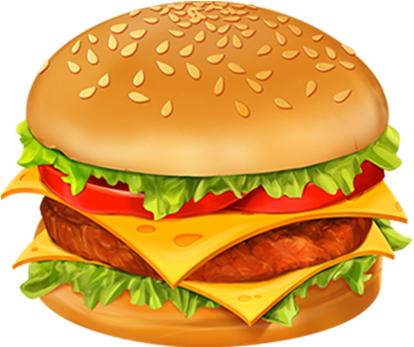 Hamburger Icon Clip Art At - Hamburger Png (512x512)
