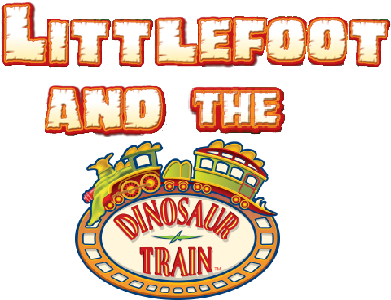 Littlefoot And The Dinosaur Train Logo - Dinosaur Train (428x357)