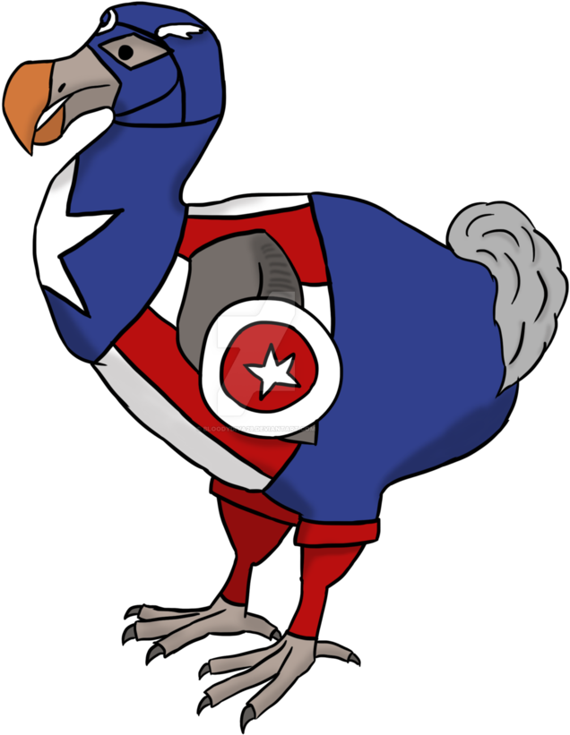 Captain Dodo Of America By Bloodydiva28 - Cartoon (894x894)