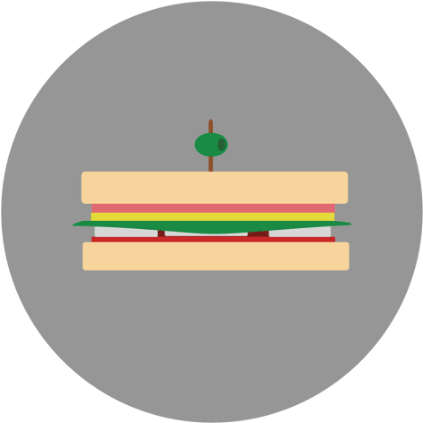Burger Circle Icon Transparent Png - Circle (512x512)