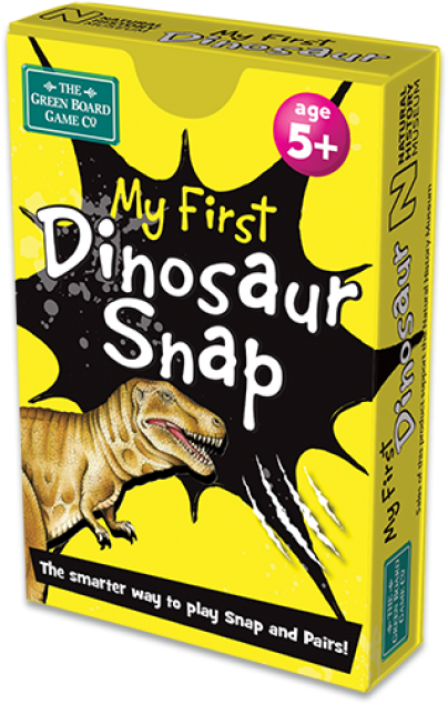 My First Dinosaur Snap - Green Board Games Brainbox Snap And Pairs - My First (650x650)