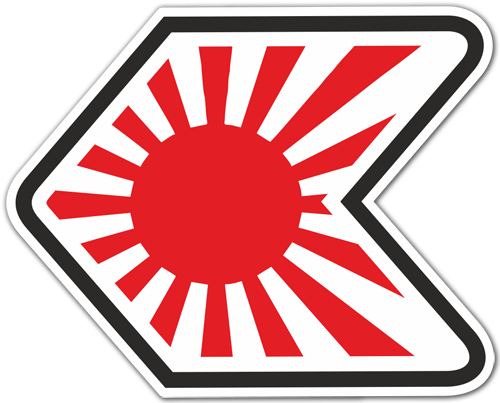 Símbolo Jdm Japón - Rising Sun (500x403)