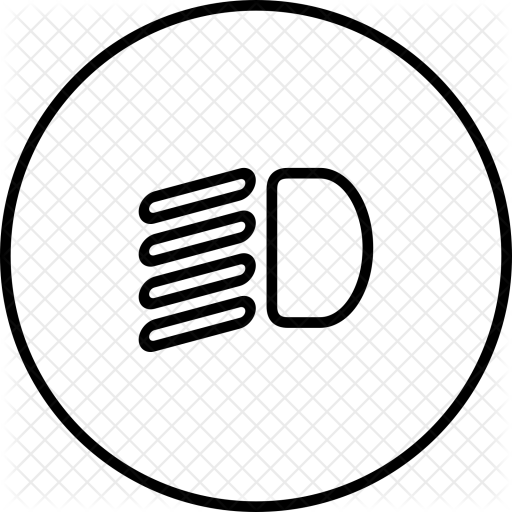 Car, Headlight, Low, Beam, Light, Side Icon - Submarine Force Library And Museum (512x512)