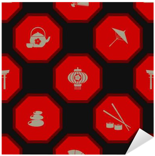 Vinilo Pixerstick De Fondo Sin Fisuras Con Los Símbolos - Graphic Design (400x400)