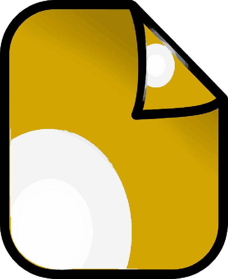 Computer, Icon, Folder, Paper, Gold, Theme, Sheet - Vector Graphics (800x980)