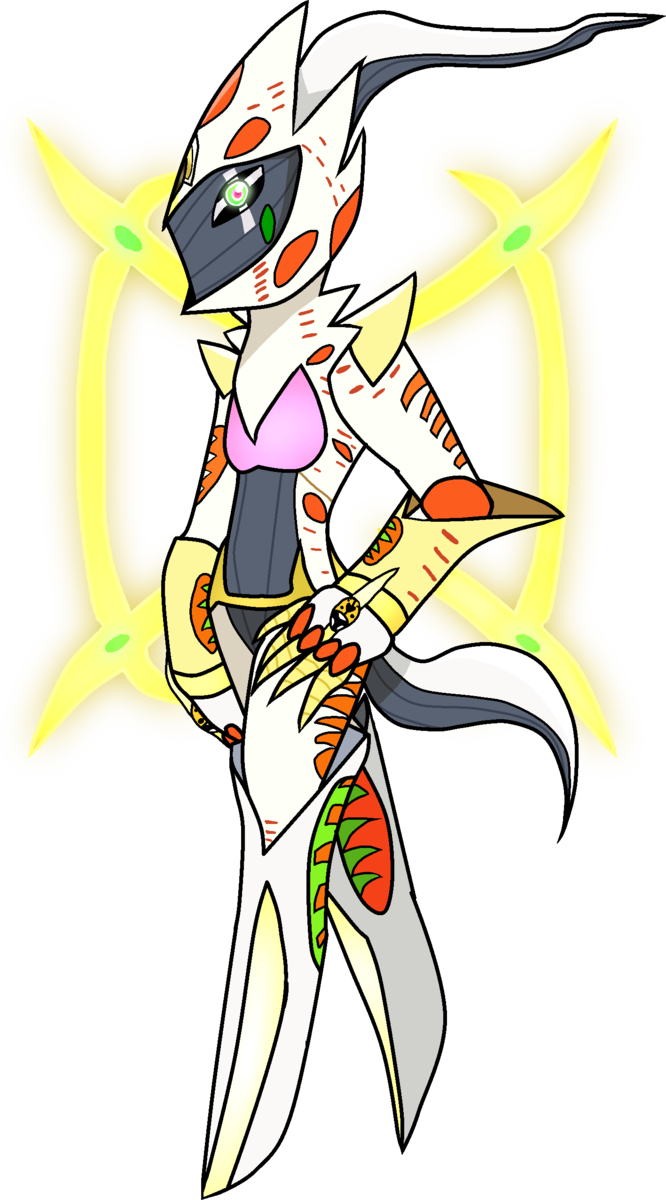 Gold Experience Arceus By Ender-spark - Cartoon (666x1200)