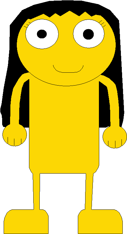 Concept Art Of Gold Yellow Girl - Cartoon (638x790)