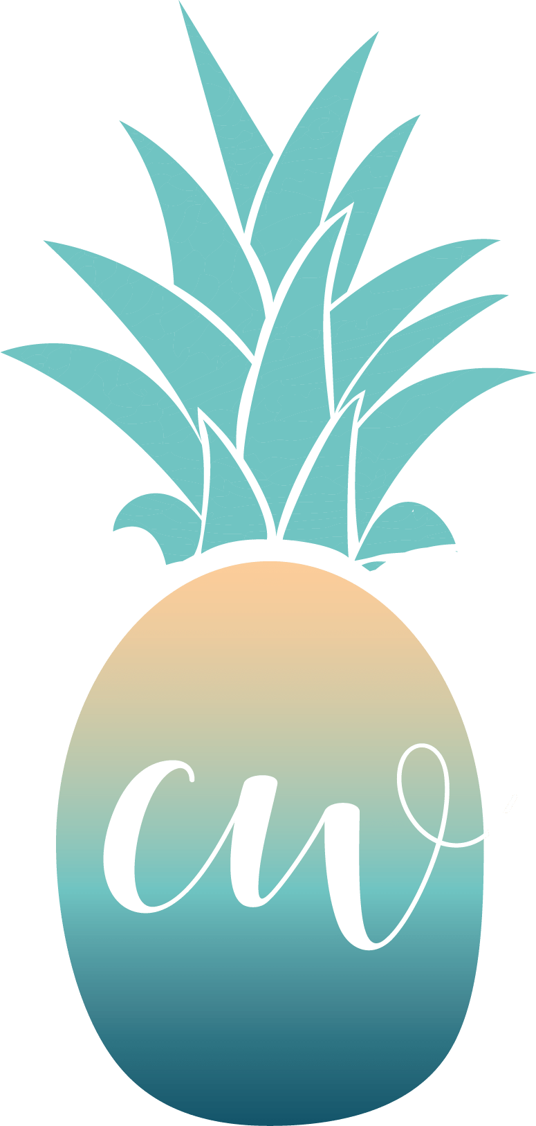 Sunday Tuna Sandwich - Pineapple Black And White Vector (775x1627)