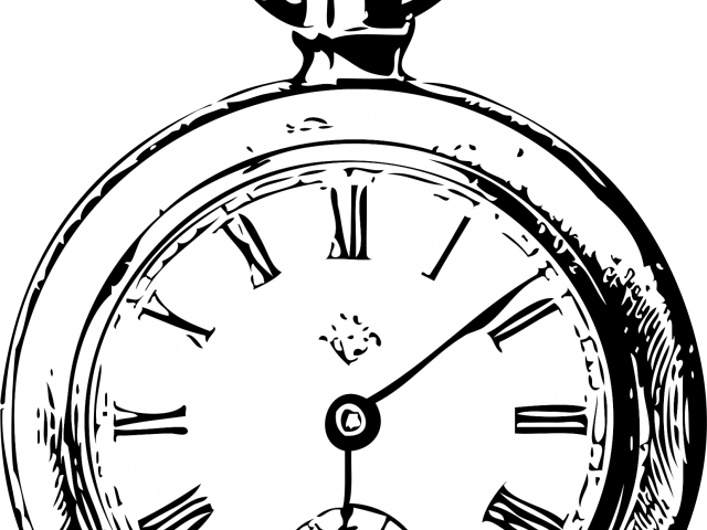 Watch Clipart Timepiece - Pocket Watch Clip Art (640x480)