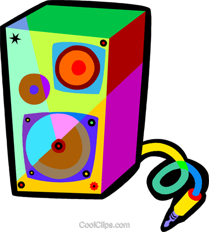 Stereo Speakers Royalty Free Vector Clip Art Illustration - Origin 8 (431x480)