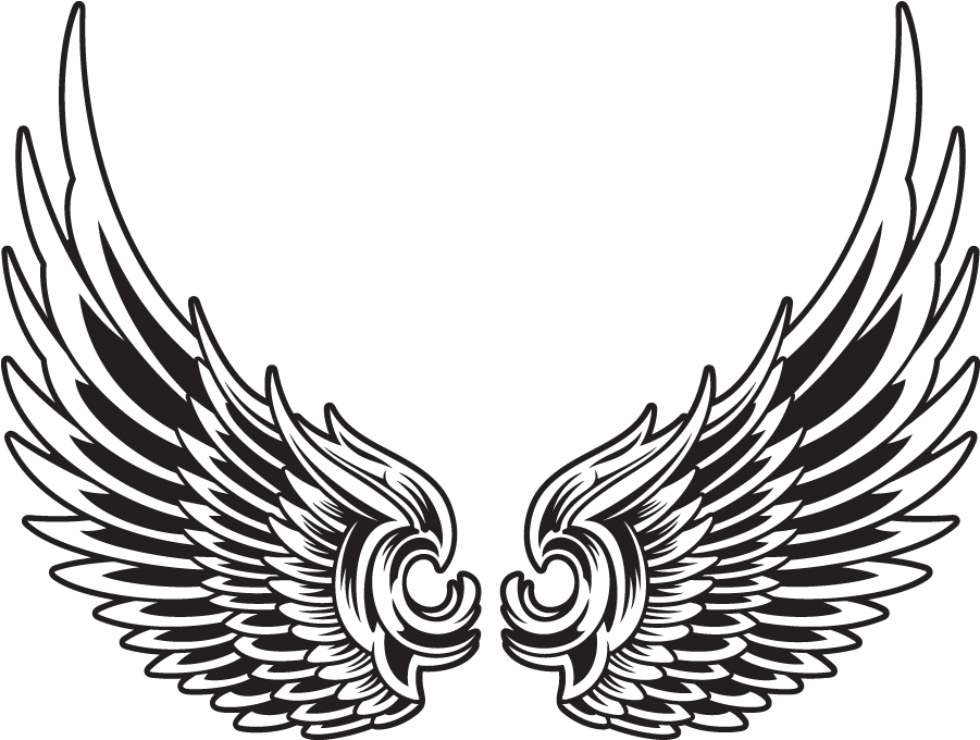 Original Art, Wings, Draping - Eagle Wings Vector Tattoo (900x900)