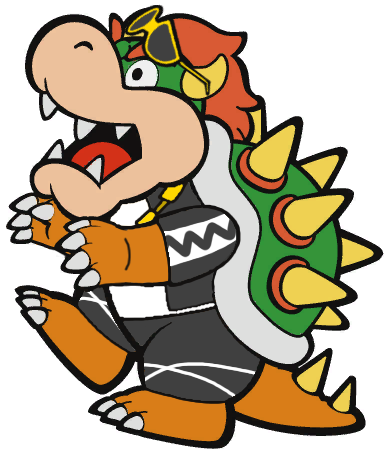 With Its Water Evaporated - Paper Mario Bowser (460x460)