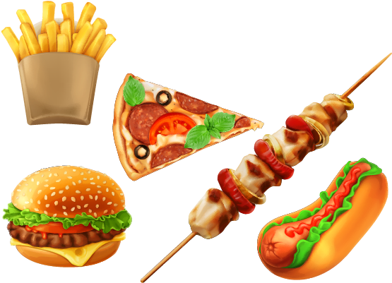 Hamburger Hot Dog Fast Food Junk Food - Barbecue Vector (625x460)