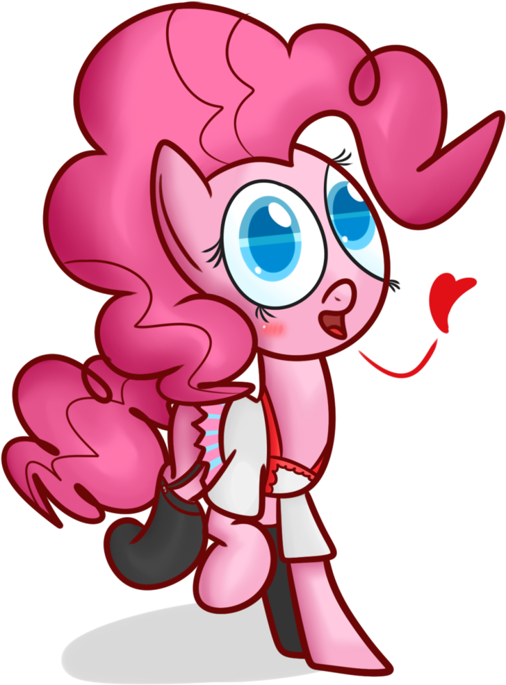 Mr-degration, Blushing, Clothes, Heart, Pinkie Pie, - Cartoon (952x1024)