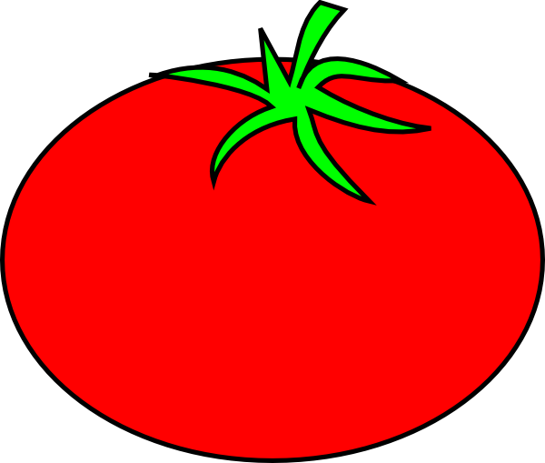 Outline Of A Tomato (600x509)
