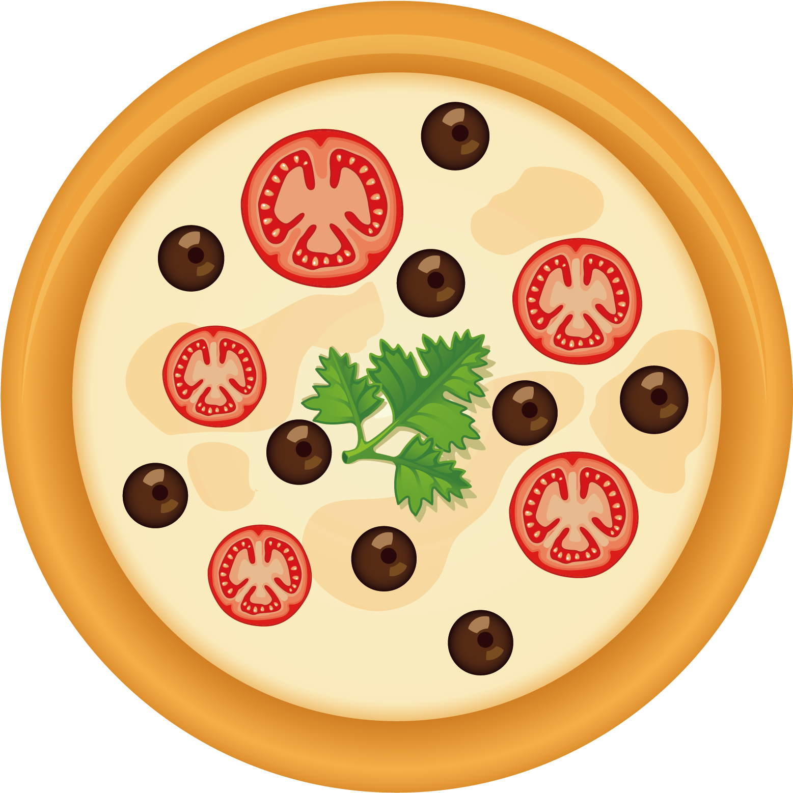Pizza Breakfast Food Download - 美食 背景 素材 Word (2107x2107)
