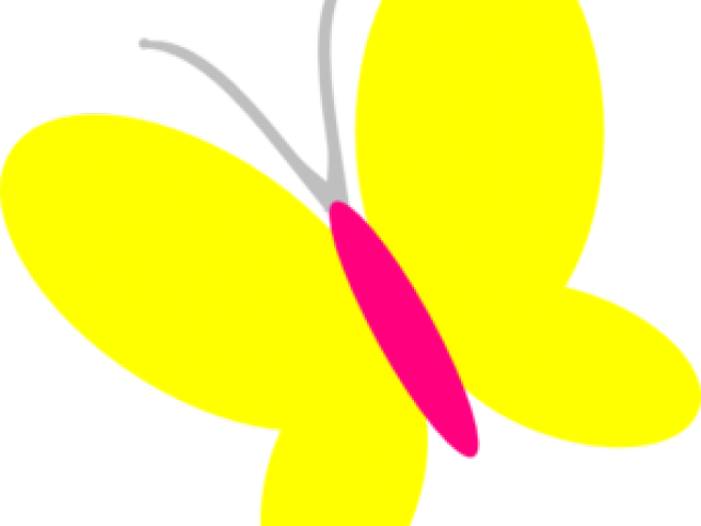 Yellow Butterfly Cliparts - Yellow Butterfly Clipart Png (640x480)