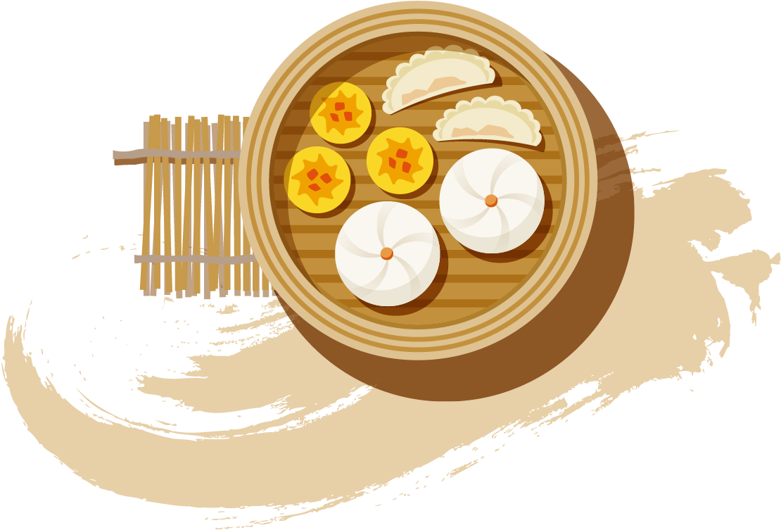 Dim Sum Baozi Thai Cuisine Japanese Cuisine Street - Dim Sum Png (1181x1181)