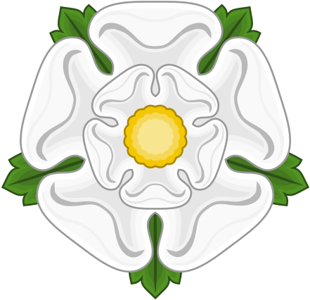 Yorkshire Rose, The Heraldic Device Of The House Of - White Rose War Of Roses (440x440)