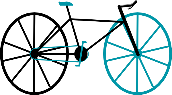 Bike Clip Art Vector Online Royalty Free & Public Domain - Clip Art (600x333)