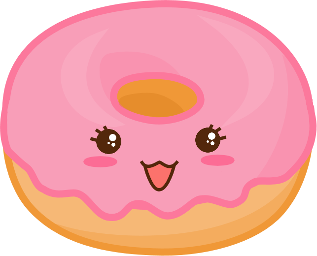 Jelly Bean Clipart Kawaii - Kawaii Donut (643x520)